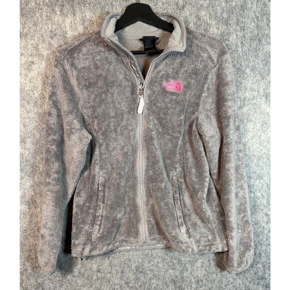 The North Face Osito 2 Gray Breast Cancer Awareness Fuzy Soft Jacket - Medium - Picture 1 of 8